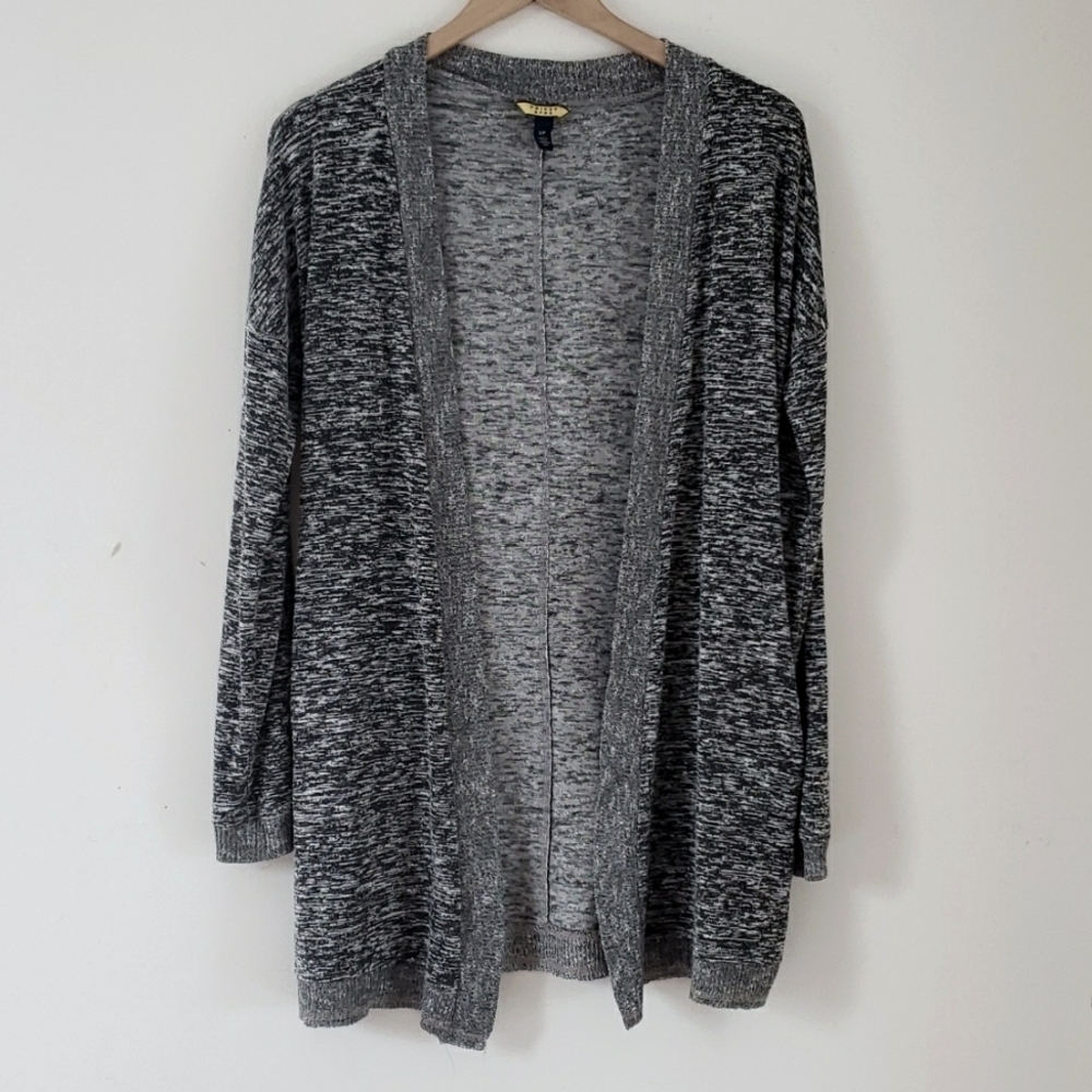 Prince & Fox Midi Long Cardigan Sweater Gray Heather Knit, Size S